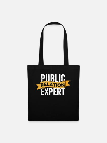 Public Relation Experte Beruf Public Relations PR - Stoffbeutel - Schwarz