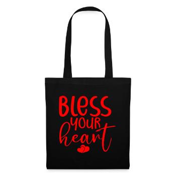 Bless Your Heart - Stoffbeutel - Schwarz - Vorne