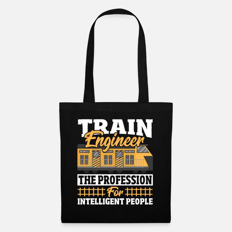Train Engineer The Profession For Intelligent - Tote Bag - black