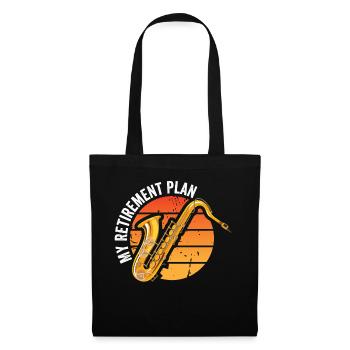 My Retirement Plan Play Saxophone For Saxophone En - Tote Bag - black - Front
