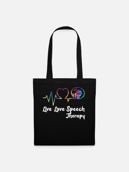 Speech Therapist Therapy Assistant - Stoffbeutel - Schwarz