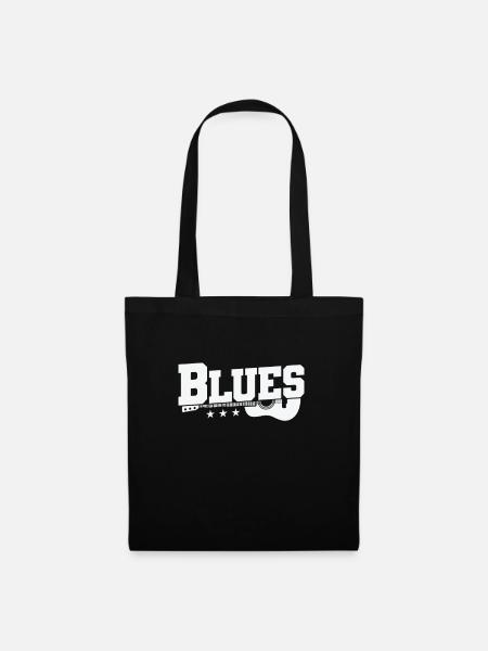Blues with Guitar Musik Trompete - Stoffbeutel - Schwarz