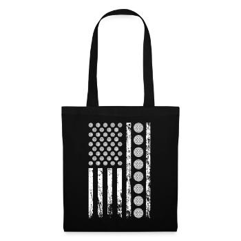 American Sports Golf Ball Flag Athletic - Sac en tissu - noir - Devant