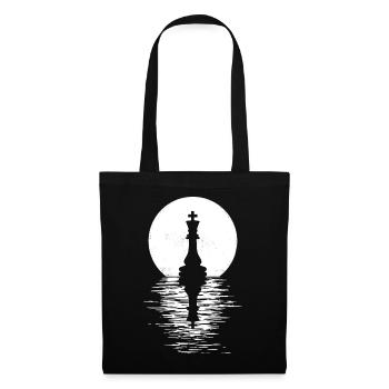 Jeu de club d’échecs Cheval Pièce d’échecs Hommes + Femmes - Sac en tissu - noir - Devant