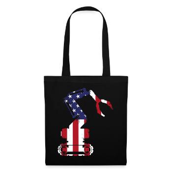 Ingénieur en robotique robotique américain - Sac en tissu - noir - Devant
