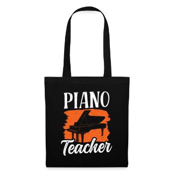 Piano teacher Piano Pianist Musician - Tote Bag - black - Front