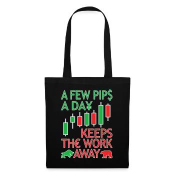 Forex Trader DayTrader Trading Forex Trading - Sac en tissu - noir - Devant
