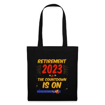 Retirement 2023 The Countdown Is On 2 - Stoffbeutel - Schwarz - Vorne