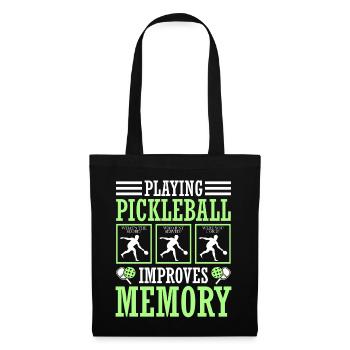 Le jeu de pickleball améliore la mémoire - Sac en tissu - noir - Devant