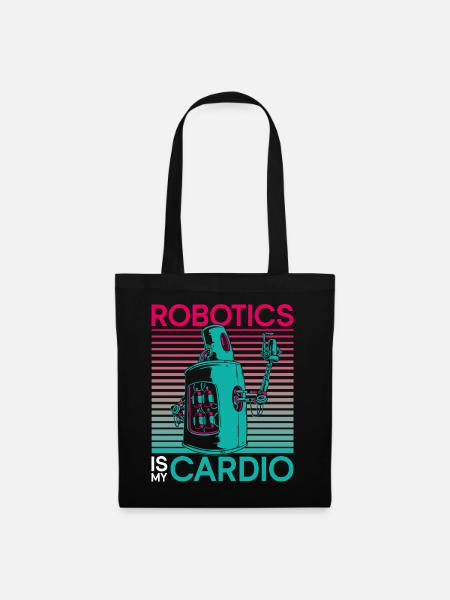 Robot Robotics Engineer Robotics - Stoffbeutel - Schwarz