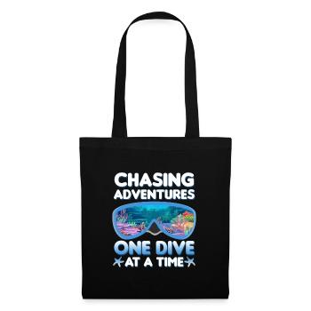 Plongée en mer | Idée cadeau Instructor Diver - Sac en tissu - noir - Devant