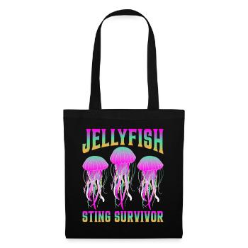 Jellyfish Sting Survivor 6 - Tote Bag - black - Front