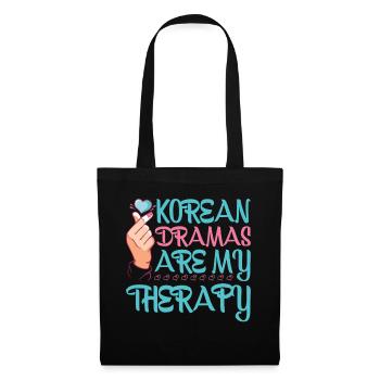 Les drames coréens sont ma thérapie 5 - Sac en tissu - noir - Devant