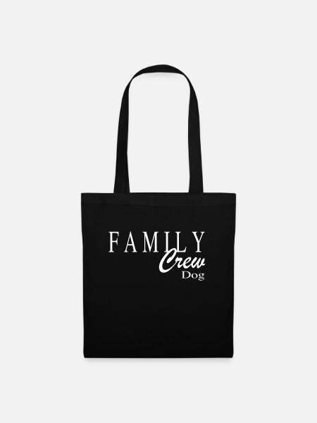 Family Crew Dog - Stoffbeutel - Schwarz