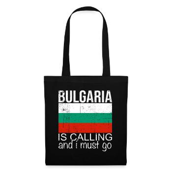 Bulgarie - Sac en tissu - noir - Devant