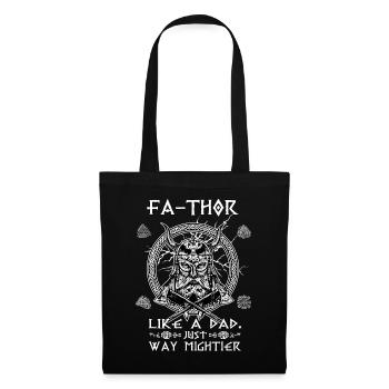 Vathor pour hommes - Fête des pères Cadeau de la fête des pères Viking - Sac en tissu - noir - Devant