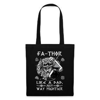 Vathor pour hommes - Fête des pères Cadeau de la fête des pères Viking - Sac en tissu - noir - Devant