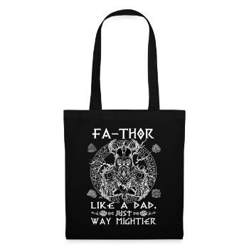 Vathor pour hommes - Fête des pères Cadeau de la fête des pères Viking - Sac en tissu - noir - Devant