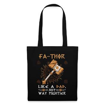 Vathor pour hommes - Fête des pères Cadeau de la fête des pères Viking - Sac en tissu - noir - Devant