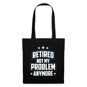 À la retraite, ce n’est plus mon problème policier - Sac en tissu - noir - Devant