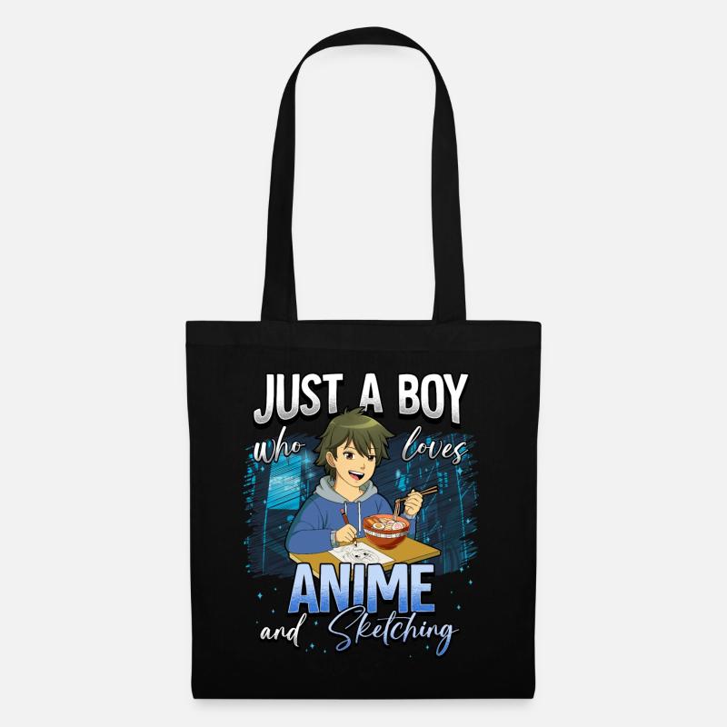 Anime Otaku Weeb - Stoffbeutel - Schwarz