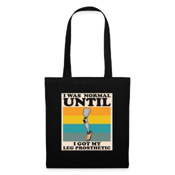 Artificial leg design for leg prostheses - Tote Bag - black - Front