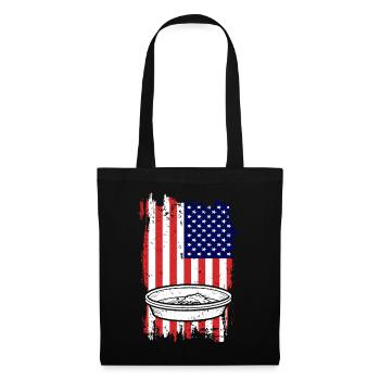 Gold Panning American Flag - Tote Bag - black - Front