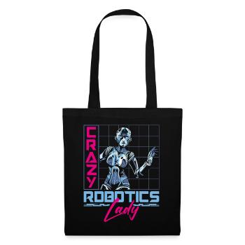 Robot Robotics Engineer Female - Tote Bag - black - Front