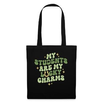 Mes élèves sont mes porte-bonheur Professeur St - Sac en tissu - noir - Devant