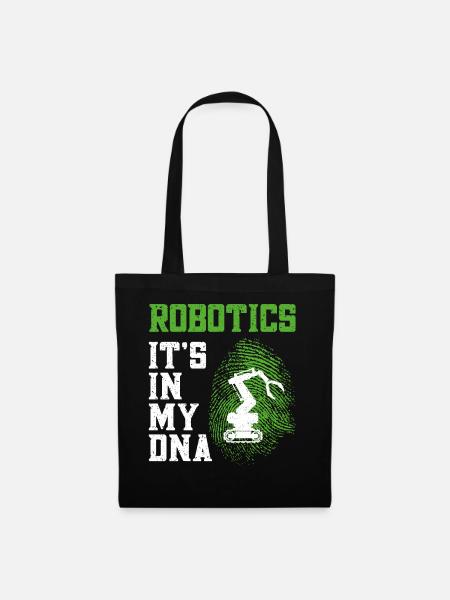 Robot Robotics Engineer Robotics - Stoffbeutel - Schwarz