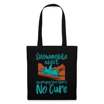 Accro à la motoneige et prier pour qu’il n’y ait pas de remède4 - Sac en tissu - noir - Devant