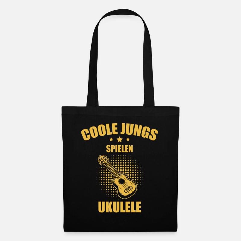 Ukulele Ukulele-Spieler Ukulelist - Stoffbeutel - Schwarz
