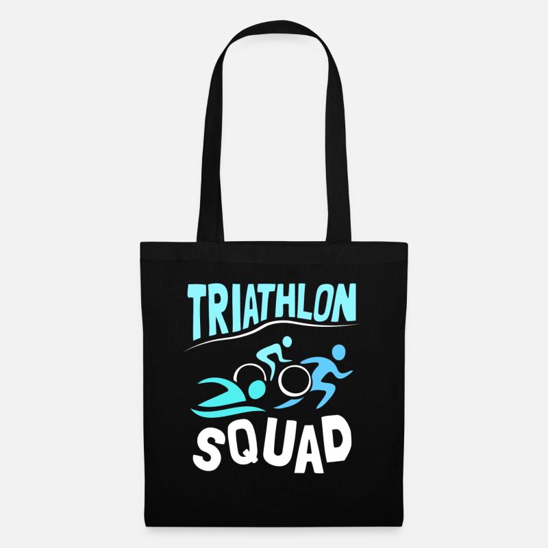 Triathlon Team Triathlons Triathlet Triathletin - Stoffbeutel - Schwarz