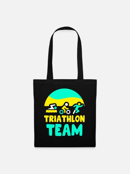 Triathlon Team Triathletin Triathlons Triathlet - Stoffbeutel - Schwarz