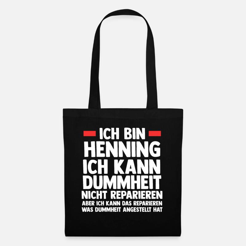 Henning - Stoffbeutel - Schwarz