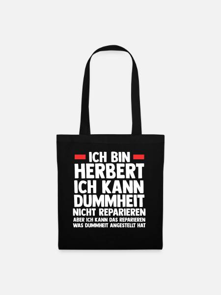 Herbert - Stoffbeutel - Schwarz