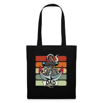 Captain Papa Voilier Bateau de navigation Bateau - Sac en tissu - noir - Devant
