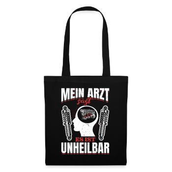 Mein Arzt sagt es ist unheilbar Tuning Boost - Stoffbeutel - Schwarz - Vorne