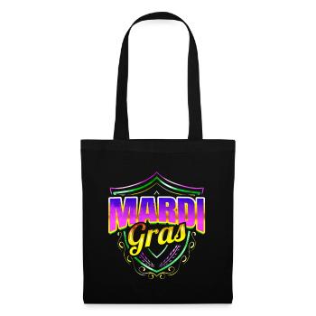 Logo Emblem Coat OF Arms For Mardi Gras - Stoffbeutel - Schwarz - Vorne