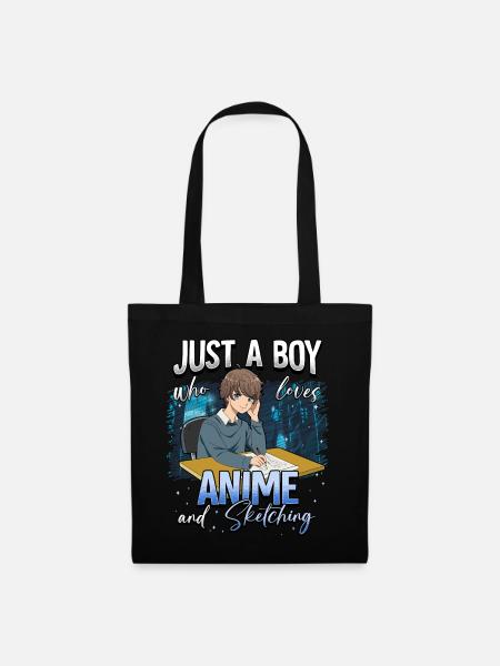 Anime Otaku Weeb - Stoffbeutel - Schwarz