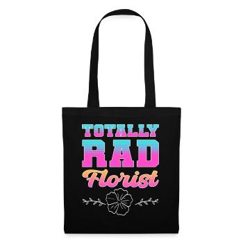 Totalement Rad Fleuriste Fleuriste Floral - Sac en tissu - noir - Devant