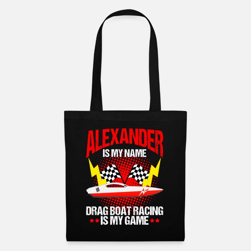 Conception de bateaux de course pour les courses de dragsters - Sac en tissu - noir