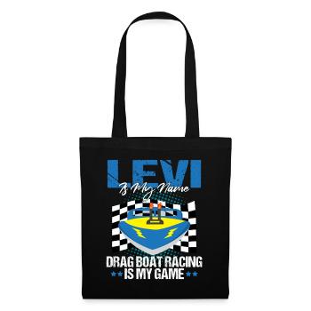 Conception de bateau de traînée pour les conducteurs de bateaux de course - Sac en tissu - noir - Devant