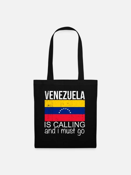 Venezuela Spruch - Stoffbeutel - Schwarz