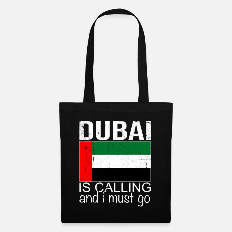 Dubai Spruch - Stoffbeutel - Schwarz