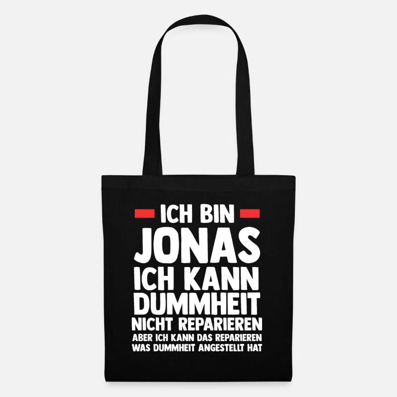 Jonas - Stoffbeutel - Schwarz