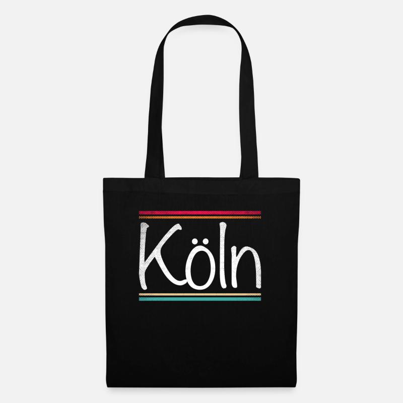 Köln - Stoffbeutel - Schwarz