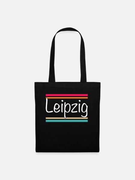 Leipzig - Stoffbeutel - Schwarz