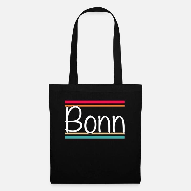 Bonn - Stoffbeutel - Schwarz