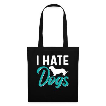 I Hate Dog Lovers Cat Cats Pet - Tote Bag - black - Front